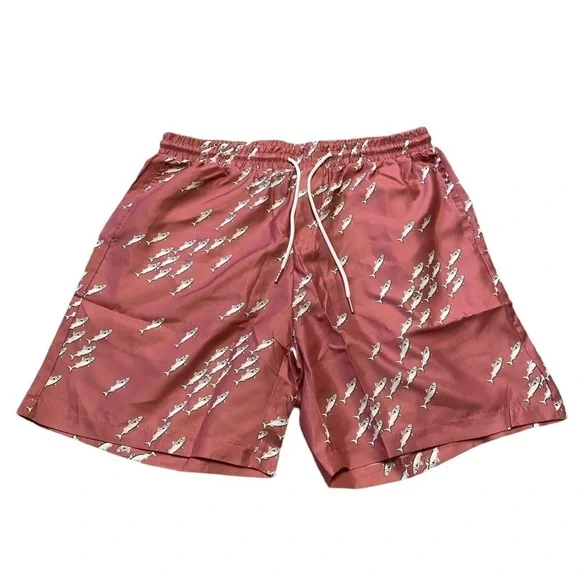 NEW - Men’s Loose Quick Dry Lightweight Beach Short Trunks with Drawstring XL - Picture 5 of 11